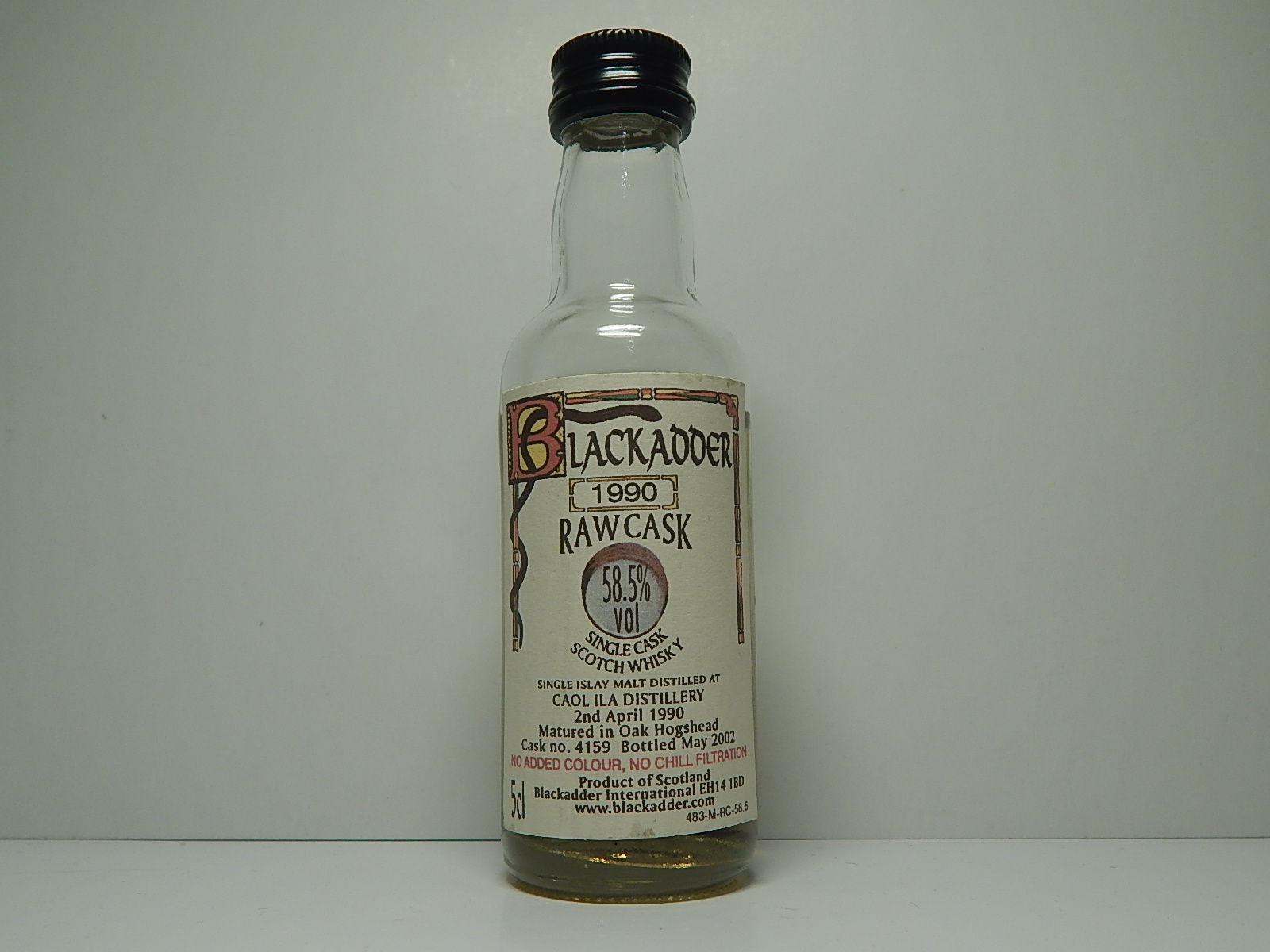 Oak Hogshead SCSW SIM 12yo 1990-2002 "Blackadder" 5cl 58,5%vol